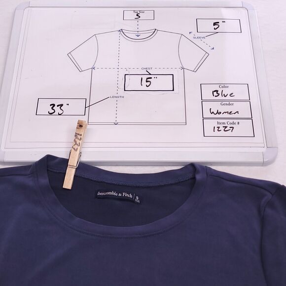 Abercrombie & Fitch Casual Sleeveless Pullover Dress Womens Size Small S Blue - Picture 8 of 8